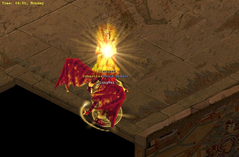 Gravemaw, a Mythic-tier Marked rare, wearing the golden aura that marks its tier