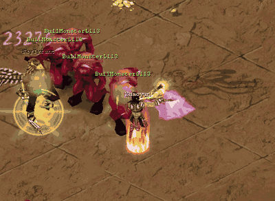 Animated: a Mythic rare mid-fight, damage numbers climbing, its brood swarming in